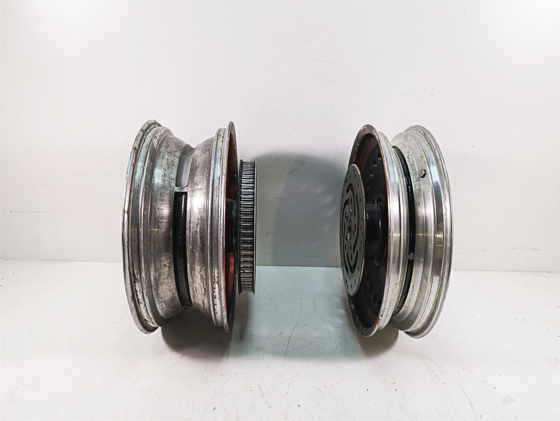 2013 Harley Softail FLSTFB Fat Boy Lo 17x6 17x3.5 Front Rear Wheel Set 43300171 {{ shop.shopifyCountryName }} - Mototech271