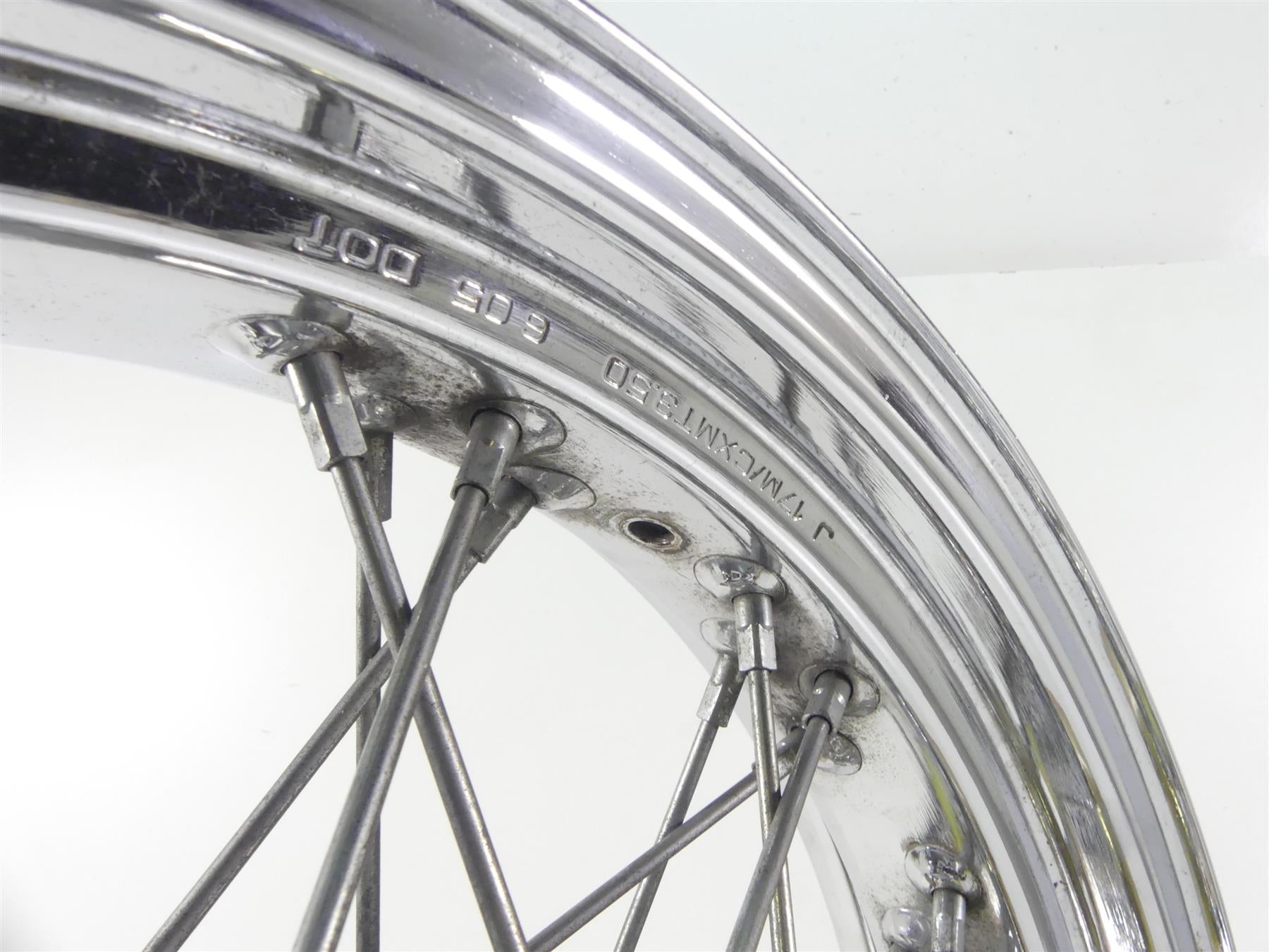 2005 Honda V-Twin VTX1800 S3 Front 17x3.5 Spoke Wheel Rim 44650-MCV-A11 {{ shop.shopifyCountryName }} - Mototech271