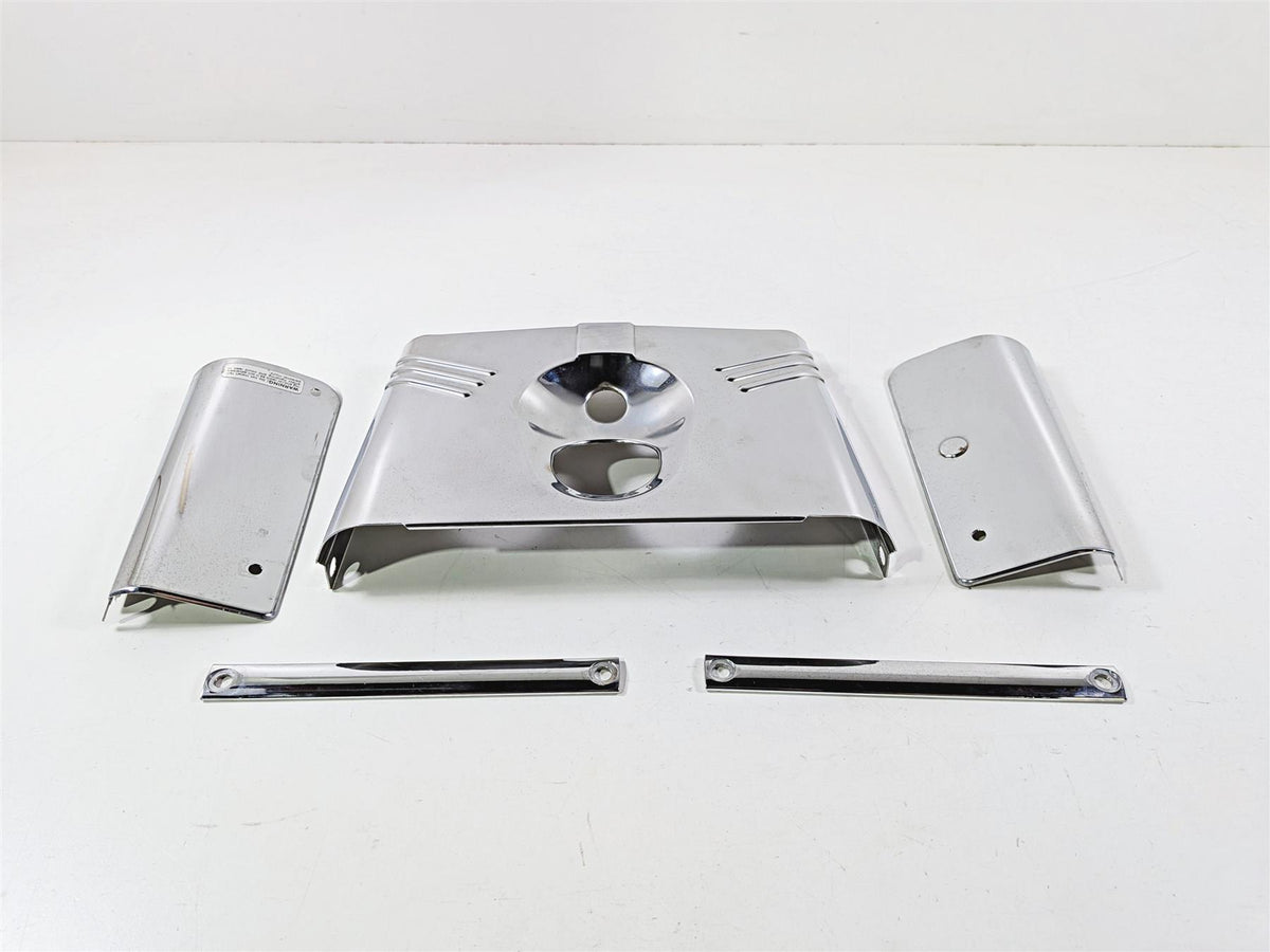 2005 Harley Softail FLSTFSE CVO Fat Boy Headlight Fork Chrome Cover Set 67889-91-Mototech271