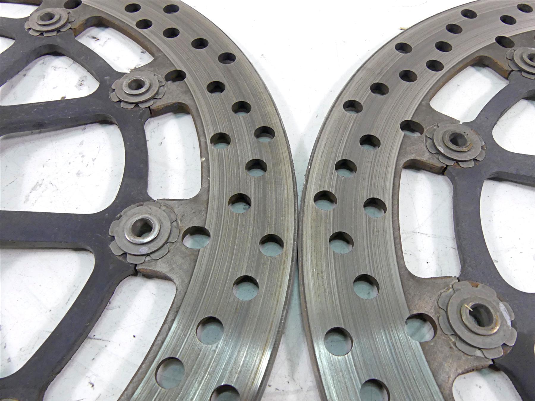 2013 Ducati Diavel Red Front Brembo Brake Disc Rotor Set 49241011A {{ shop.shopifyCountryName }} - Mototech271