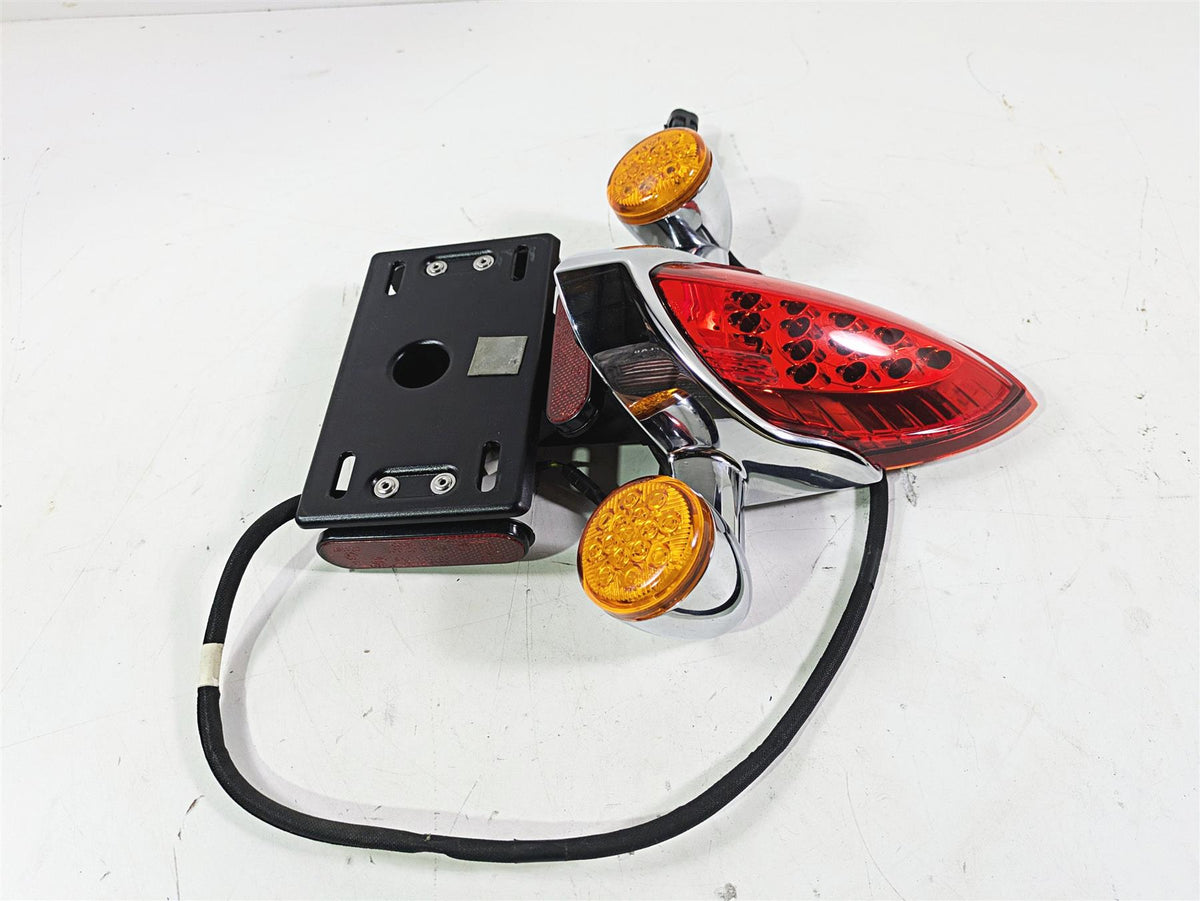 2018 Indian Chieftain Limited Chrome Taillight Blinker Plate Holder Set 5138445 {{ shop.shopifyCountryName }} - Mototech271