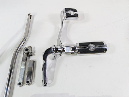 2008 Harley FXDSE CVO Dyna Front Rear Chrome Forward Foot Peg Control Set-Mototech271