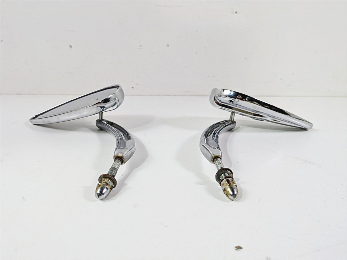 2007 Harley Sportster XL1200 C Willie G Skull Teardrop Mirrors 91315-04 {{ shop.shopifyCountryName }} - Mototech271
