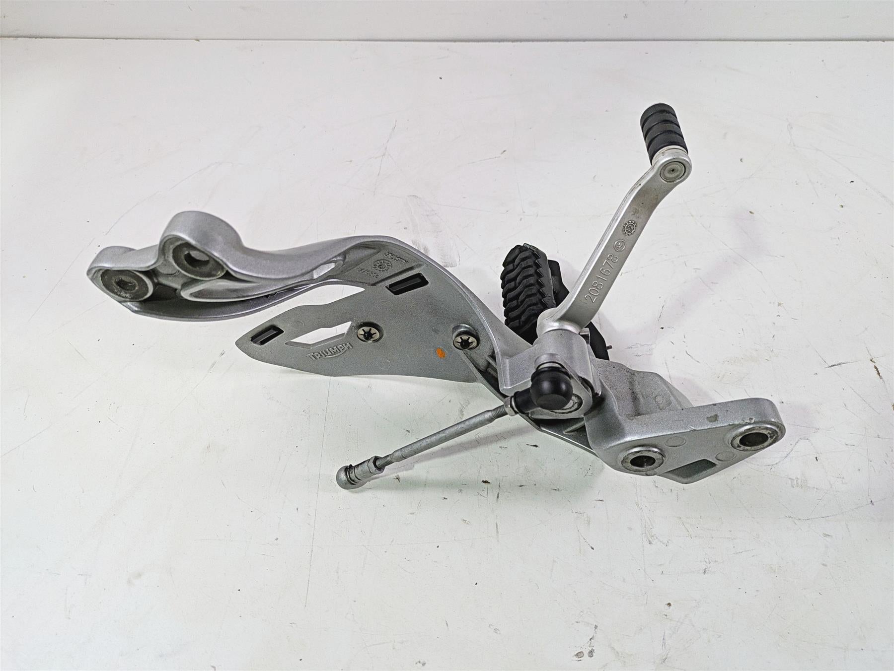 2013 Triumph Tiger 1215 Explorer Left Front Footpeg & Shift Lever T2081079 {{ shop.shopifyCountryName }} - Mototech271
