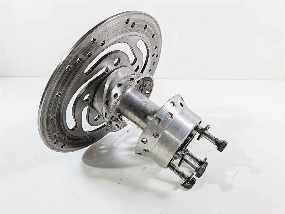 2007 Harley Dyna FXDB Street Bob Rear Wheel Hub Spoke 17" + Rotor 40979-06B {{ shop.shopifyCountryName }} - Mototech271