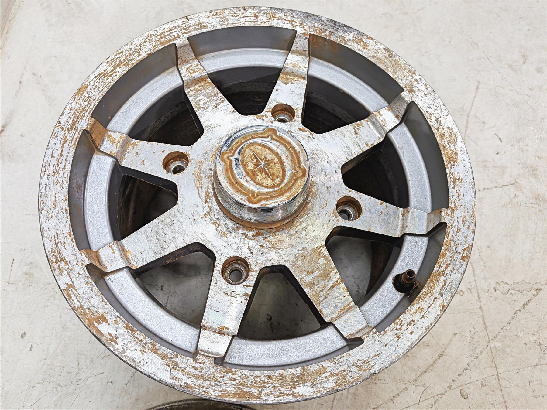 2012 Polaris Ranger 800 XP 12x6 12x8 Cast Front Rear Wheel Rim Set 1521106 {{ shop.shopifyCountryName }} - Mototech271