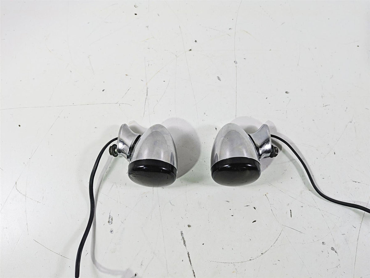 2007 Harley FXDWG Dyna Wide Glide Rear Smoked Led Blinkers Turn Signals 68977-00 {{ shop.shopifyCountryName }} - Mototech271