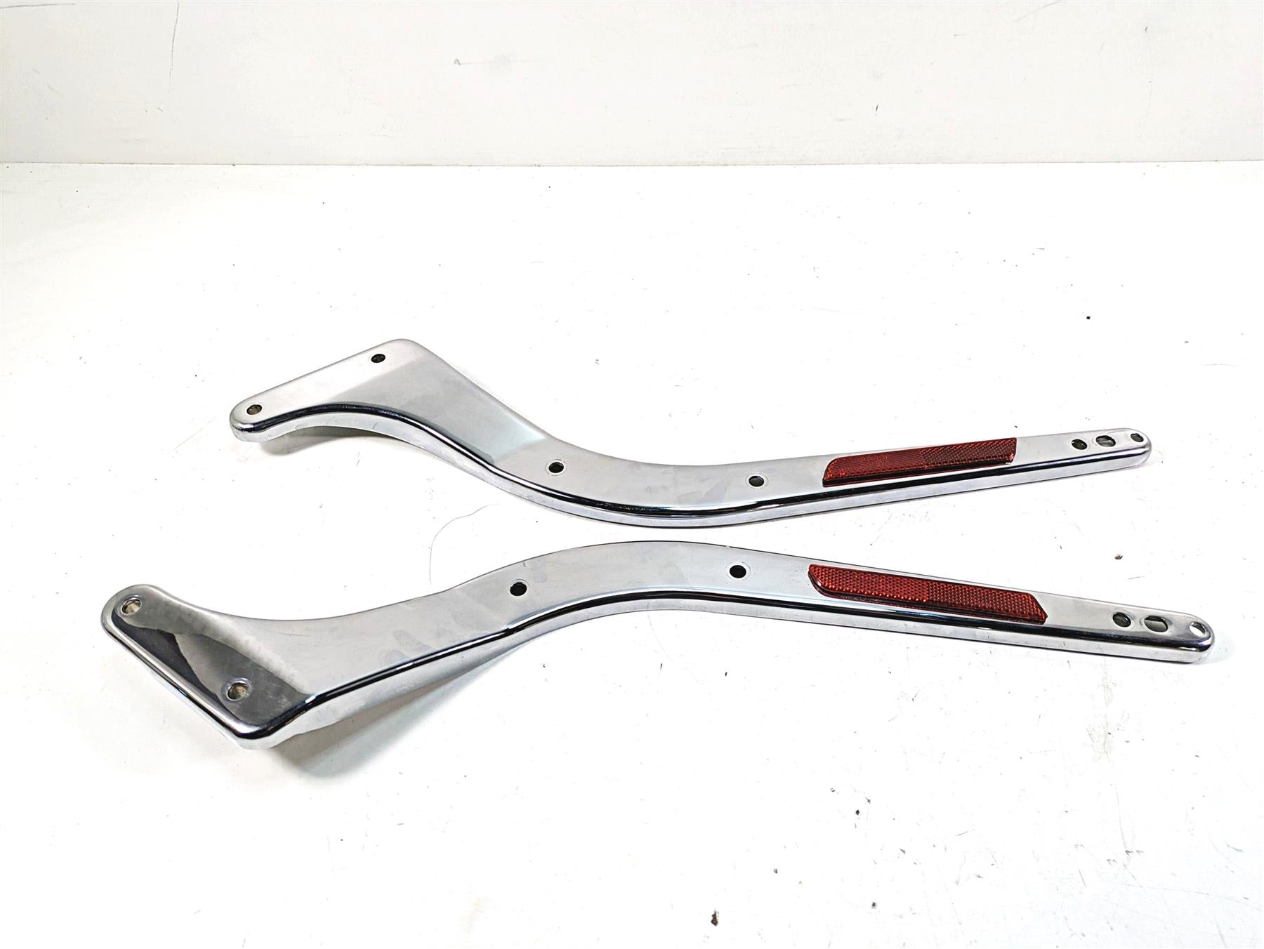 2006 Harley Softail FXSTSI Springer Rear Frame Fender Chrome Braces 60146-06A