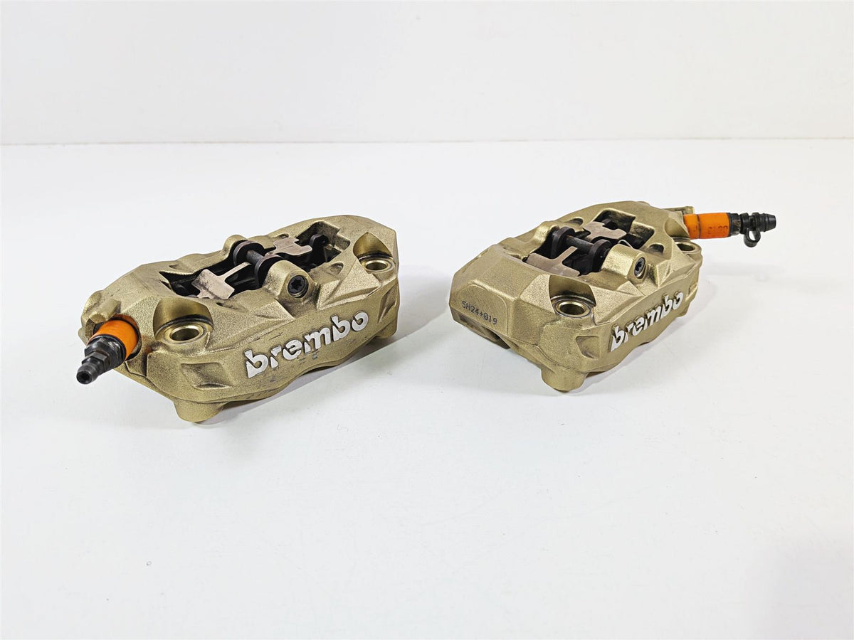 2016 Aprilia RSV 1100 Tuono V4 Factory Gold Brembo 100mm Front Brake Calipers {{ shop.shopifyCountryName }} - Mototech271