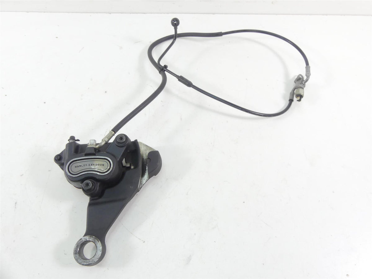 2015 Harley FLS Softail Slim Rear Brake Caliper & Bracket & Line 41300097 {{ shop.shopifyCountryName }} - Mototech271