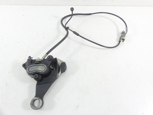 2015 Harley FLS Softail Slim Rear Brake Caliper & Bracket & Line 41300097 | Mototech271