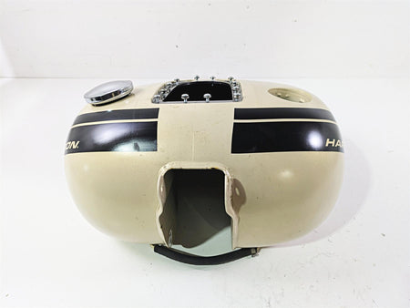 2015 Harley FXDF Dyna Fat Bob Fuel Gas Petrol Tank - Sand Cammo Denim 61000705 {{ shop.shopifyCountryName }} - Mototech271