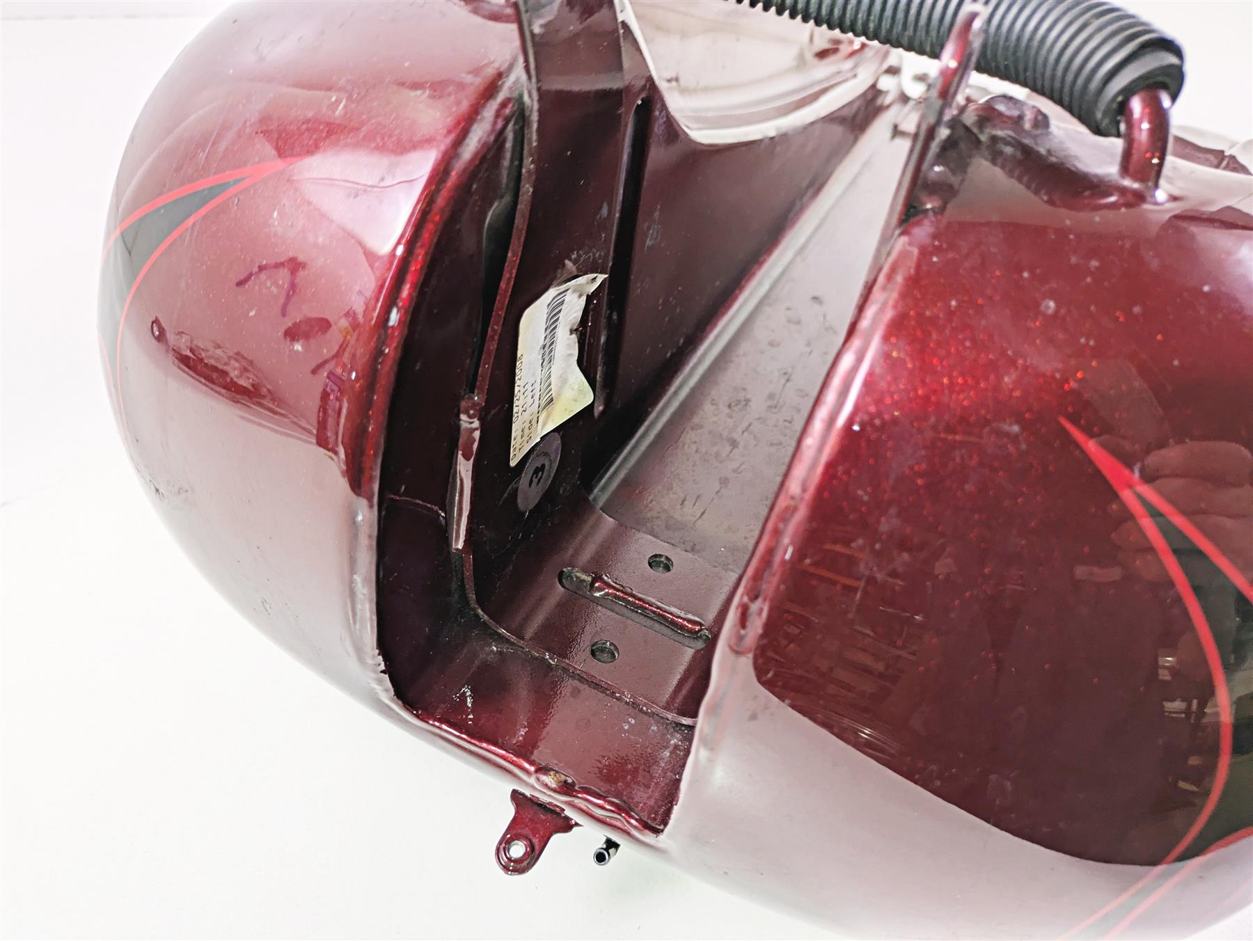 2008 Harley FXCWC Softail Rocker Fuel Gas Petrol Tank Crimson Red -Dent 62105-08 {{ shop.shopifyCountryName }} - Mototech271
