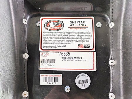 2014 Harley FXDF Dyna Fat Bob Mustang Wide Touring Vintage Seat 75535 {{ shop.shopifyCountryName }} - Mototech271