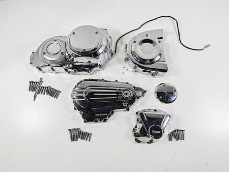 2008 Yamaha XV1900 Roadliner S Chrome Engine Motor Cover Set 1D7-15411-00 {{ shop.shopifyCountryName }} - Mototech271
