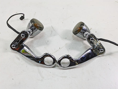 2011 Harley Touring FLTRU Road Glide Front Blinker Turn Signal Set 58460-10 {{ shop.shopifyCountryName }} - Mototech271