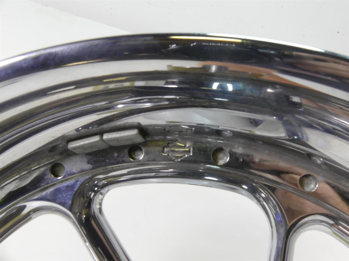 2007 Harley Touring FLHR SE CVO Road King Rear Chrome Wheel 17x4.5 42082-07 {{ shop.shopifyCountryName }} - Mototech271