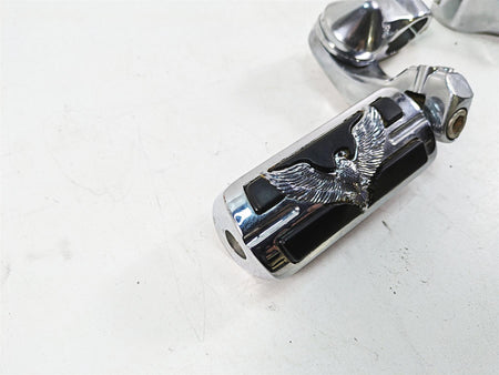 1999 Harley Touring FLHTC Electra Glide Eagle Chrome Highway Foot Peg Set {{ shop.shopifyCountryName }} - Mototech271