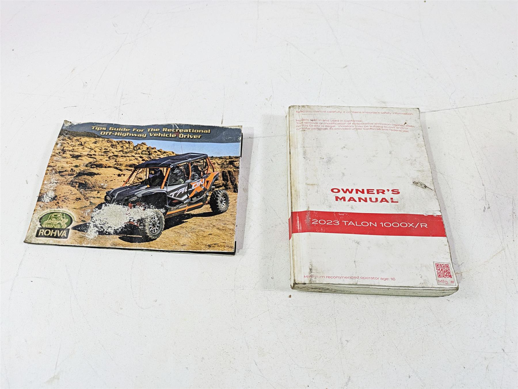 2023 Honda Talon SXS1000 S2R Owners Manual Booklet & Tips Guide 00X31-HL6-6410