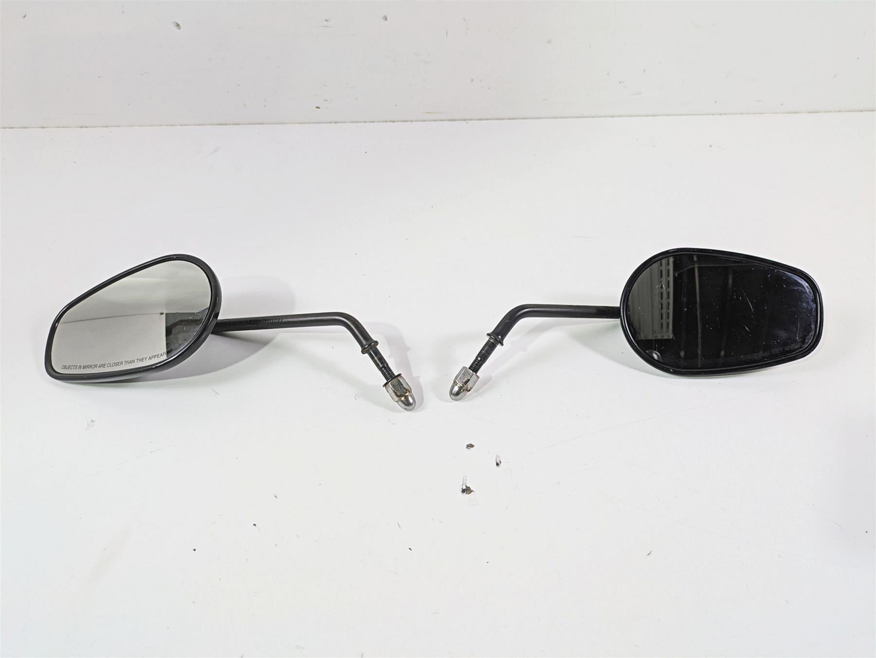 2016 Harley FXDF Dyna Fat Bob Black Rear View Mirror Set 91909-03B 91910-03B