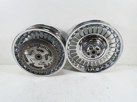 2010 Harley Touring FLHTCU Electra Glide Front Rear Chrome Wheel Set 43300161 {{ shop.shopifyCountryName }} - Mototech271
