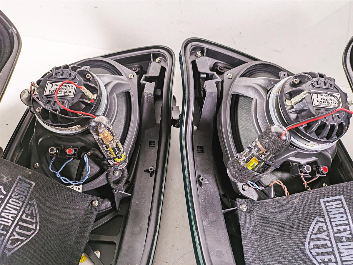 2015 Harley Touring FLHXS Street Glide Saddlebag Boom Audio Speaker Set 90200412 {{ shop.shopifyCountryName }} - Mototech271