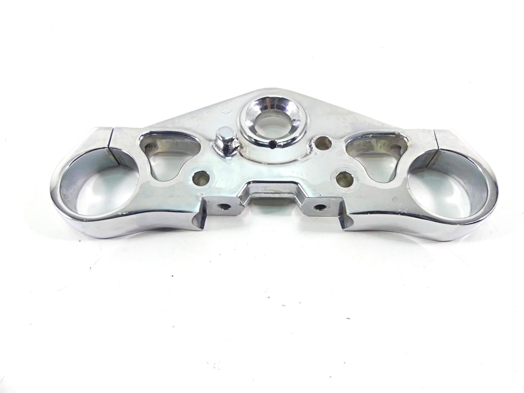 2005 Harley VRSCSE CVO V-Rod Chrome Upper Triple Tree Clamp 49mm 46773-02 {{ shop.shopifyCountryName }} - Mototech271
