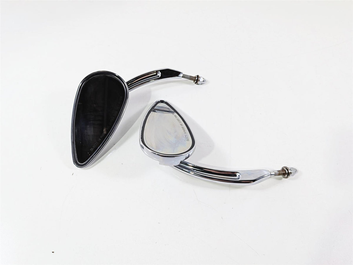2014 Harley Touring FLHTK Electra Glide Willie G Teardrop Chrome Mirror 56000394-Mototech271