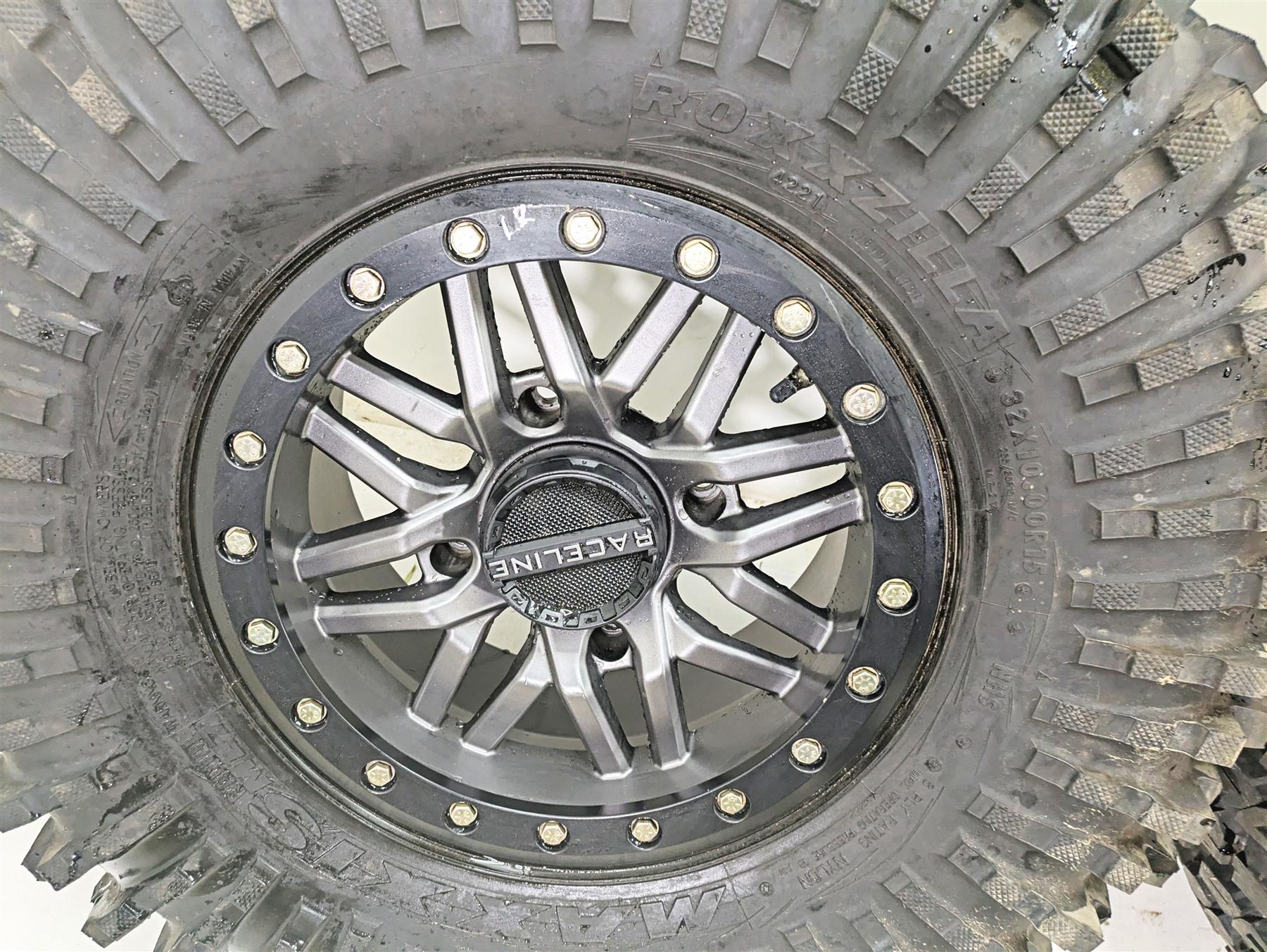 2018 Polaris RZR XP 1000 Trail Rock Nice Raceline Wheels Maxxis Tires Set A91MA {{ shop.shopifyCountryName }} - Mototech271
