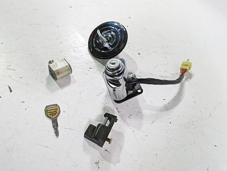 2002 Honda VTX1800 Retro Ignition Switch Steering Key Lock Cap Set 35110-MR1-000 {{ shop.shopifyCountryName }} - Mototech271