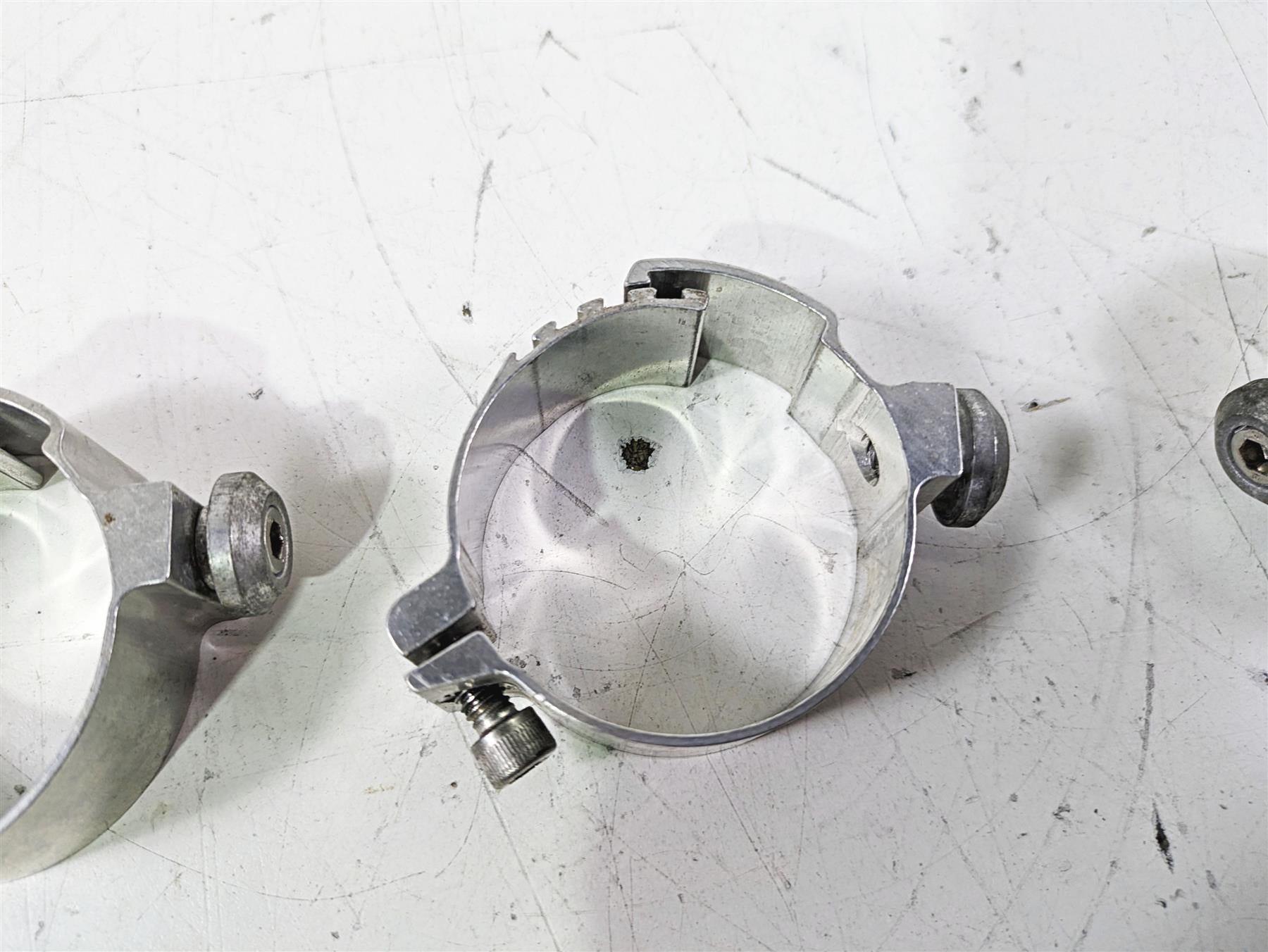 2002 Honda VTX1800 Retro Wind Shield Windscreen Mount Clamp Set {{ shop.shopifyCountryName }} - Mototech271