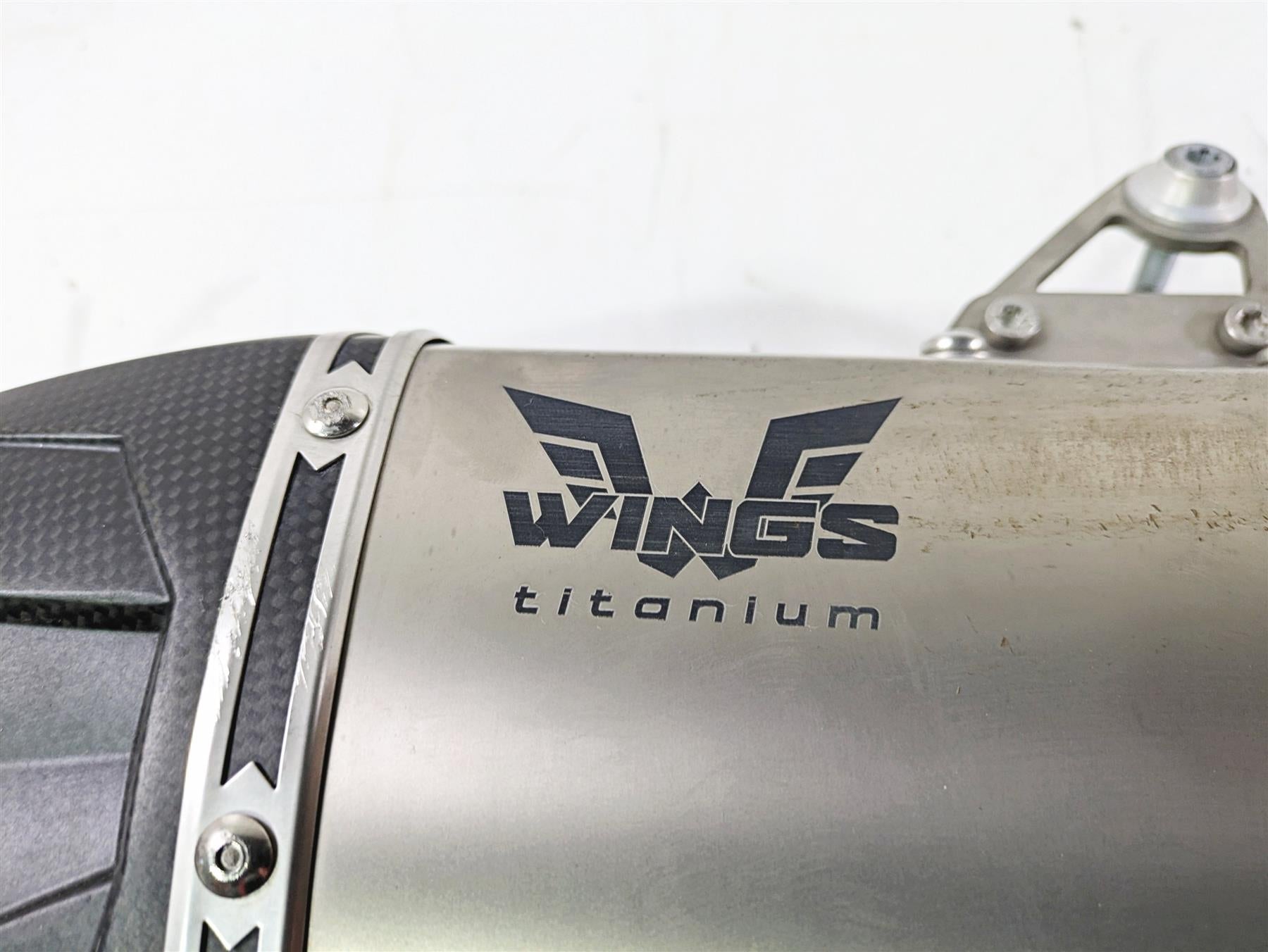 2022 KTM 1290 Super Adventure S Wings Titanium Exhaust Pipe Muffler Slip On 0211 {{ shop.shopifyCountryName }} - Mototech271