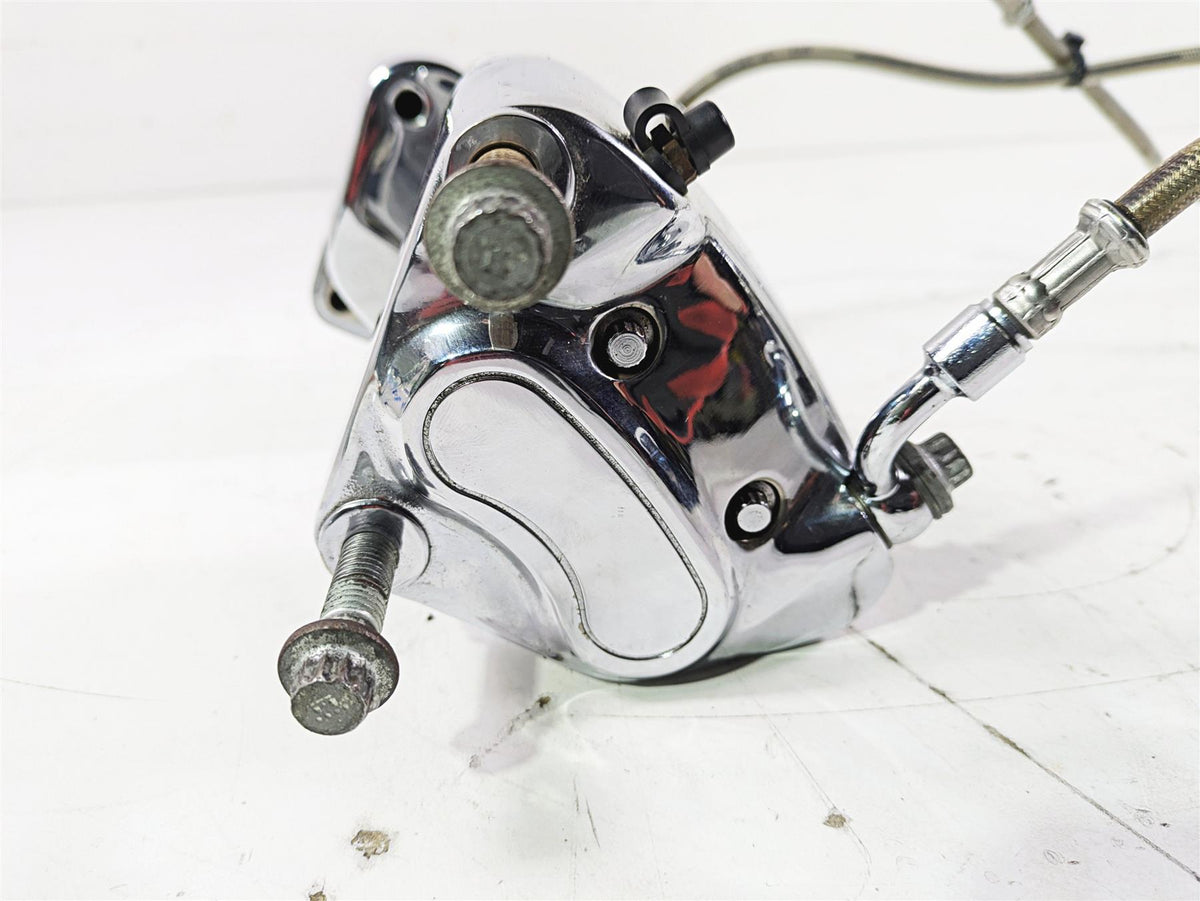 2007 Harley Touring FLHTCU SE CVO E-Glide Front Chrome Brake Caliper Set 4381-99 {{ shop.shopifyCountryName }} - Mototech271