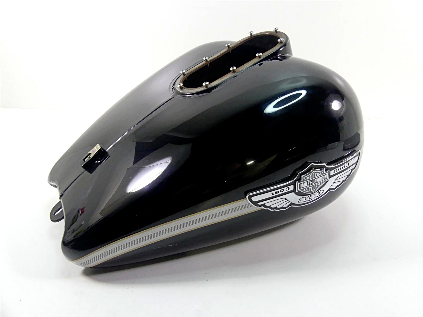 2003 Harley Touring FLHTCI E-Glide 100TH Fuel Gas Petrol Tank + Emblems 61356-03 {{ shop.shopifyCountryName }} - Mototech271