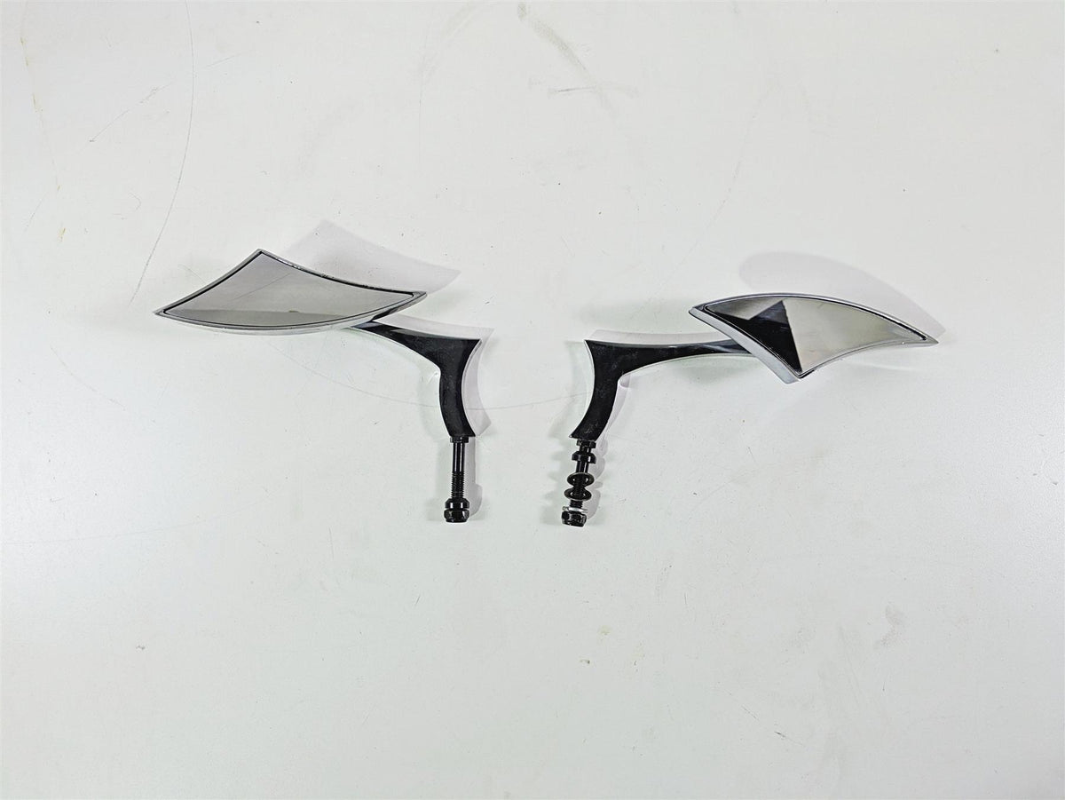 2002 Big Dog Pitbull Custom Chrome Rear View Mirror Set Left & Right {{ shop.shopifyCountryName }} - Mototech271