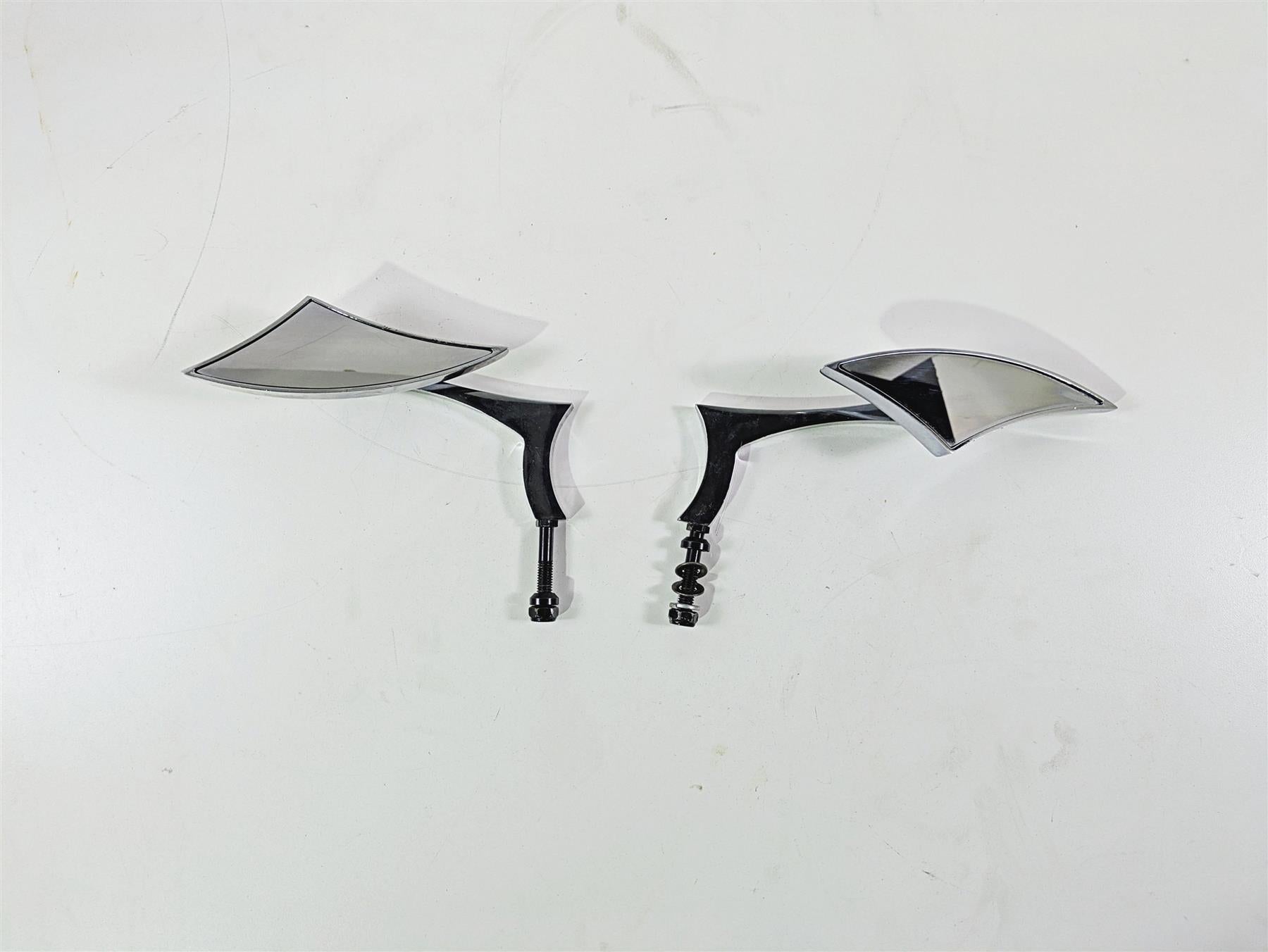 2002 Big Dog Pitbull Custom Chrome Rear View Mirror Set Left & Right {{ shop.shopifyCountryName }} - Mototech271
