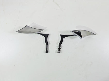 2002 Big Dog Pitbull Custom Chrome Rear View Mirror Set Left & Right {{ shop.shopifyCountryName }} - Mototech271