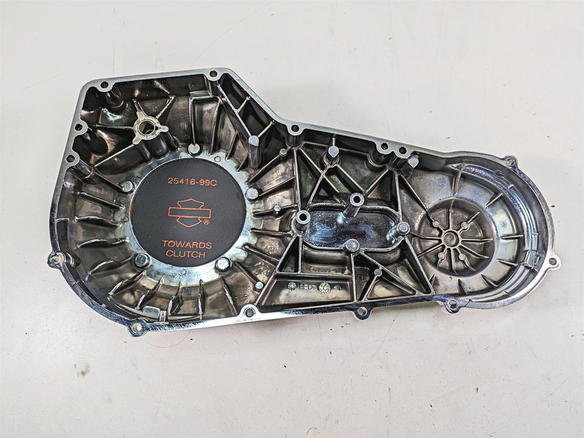 1999 Harley Dyna FXDL Low Rider Outer Primary Drive Chrome Clutch Cover 60506-99 {{ shop.shopifyCountryName }} - Mototech271
