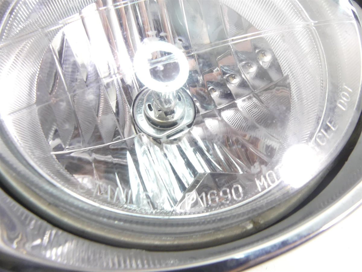 2003 Honda VTX1800R Headlight Head Light Lamp & Chrome Housing Set 33120-MEA-671 {{ shop.shopifyCountryName }} - Mototech271