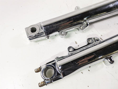 2003 Harley Touring FLHTCUI E-Glide 100th Chrome Front Fork Legs 41mm 46495-02A {{ shop.shopifyCountryName }} - Mototech271