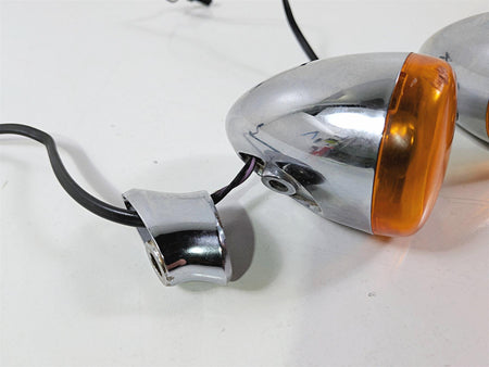 2011 Harley FXDF Dyna Fat Bob Rear Chrome Blinker Turn Signal Set 68977-00 {{ shop.shopifyCountryName }} - Mototech271