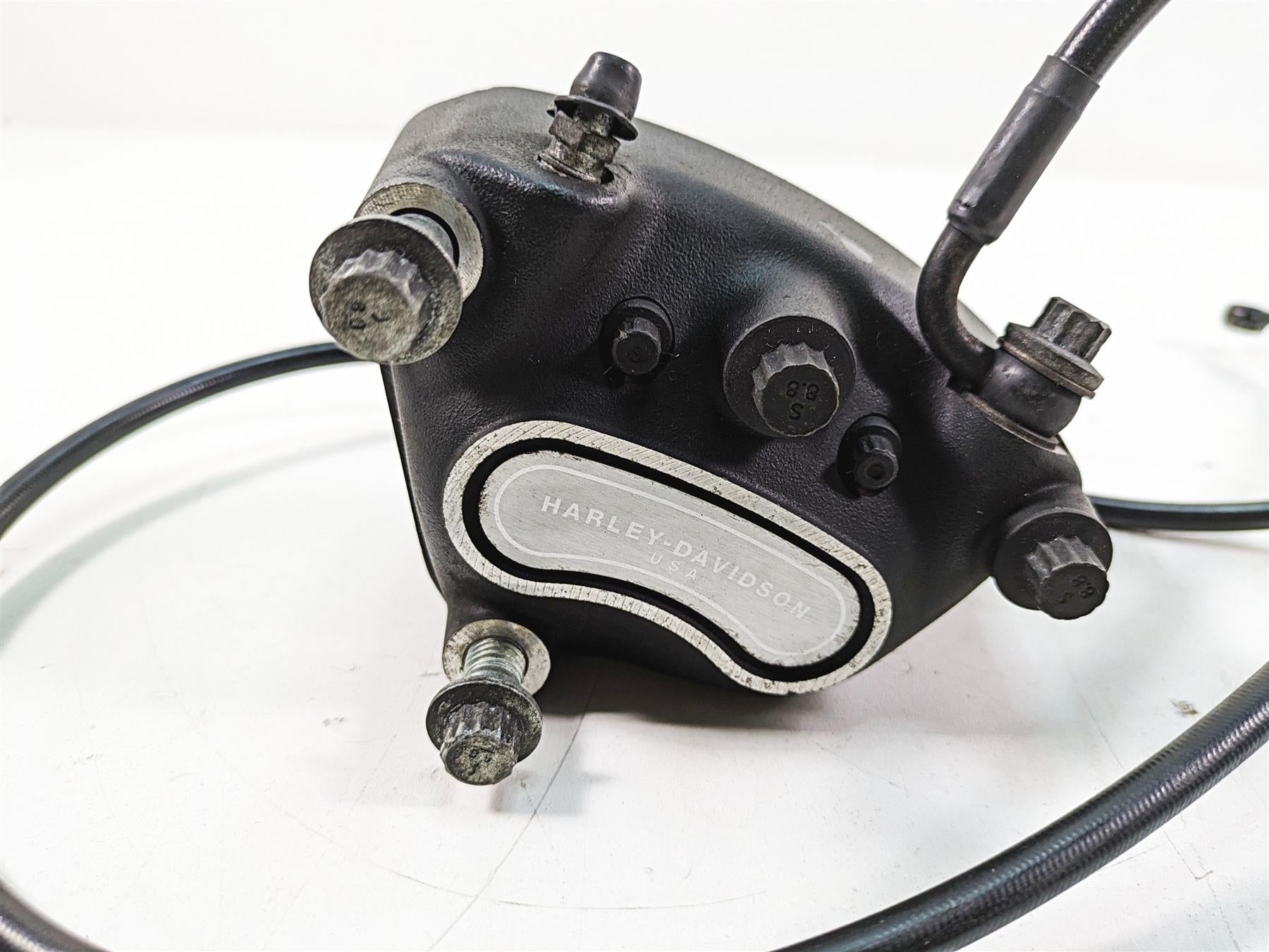 2005 Harley Dyna FXDL Low Rider Front Brake Caliper + Line 44046-00D {{ shop.shopifyCountryName }} - Mototech271