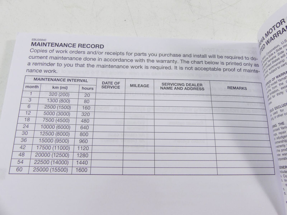 2018 Yamaha YXZ1000 R EPS Owners Manual 2HC-F8199-12 {{ shop.shopifyCountryName }} - Mototech271