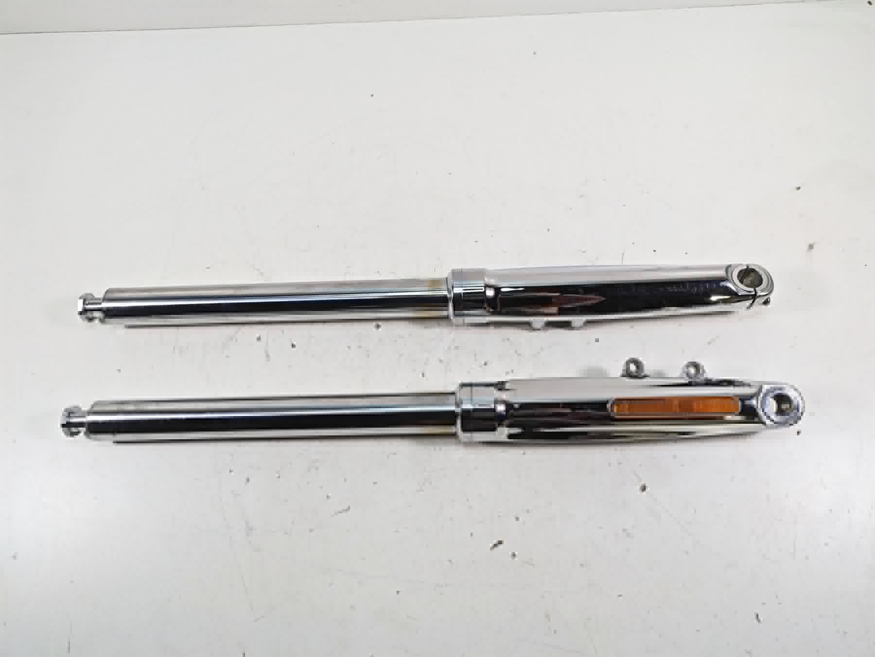 2009 Harley FXCWC Softail Rocker C Chrome Front Fork Leg Set - Read 46950-08 | Mototech271