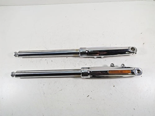 2009 Harley FXCWC Softail Rocker C Chrome Front Fork Leg Set - Read 46950-08 | Mototech271