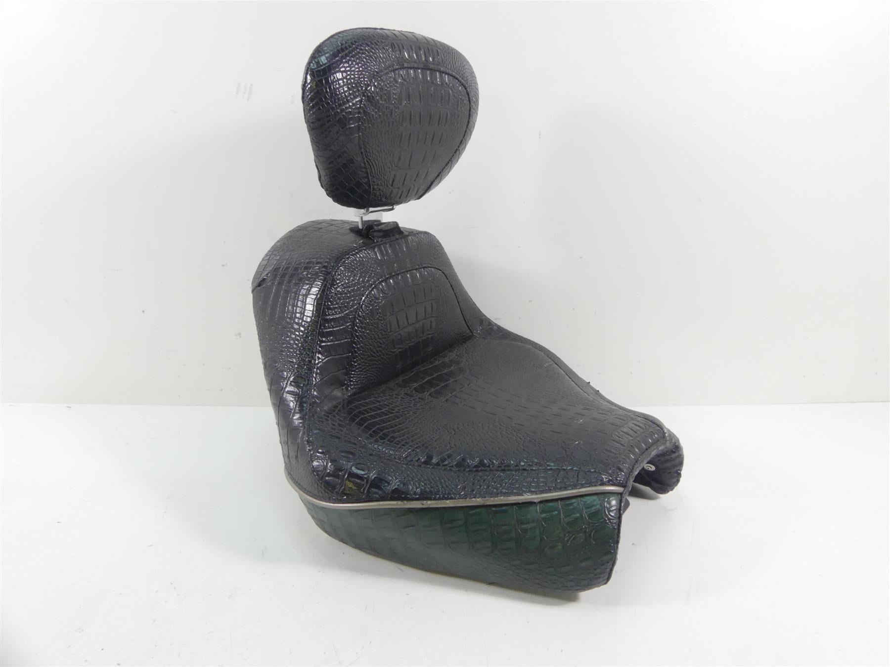 2005 Honda V-Twin VTX1800 S3 Mustang Front Crocodile Skin Seat Back Rest 528024 {{ shop.shopifyCountryName }} - Mototech271