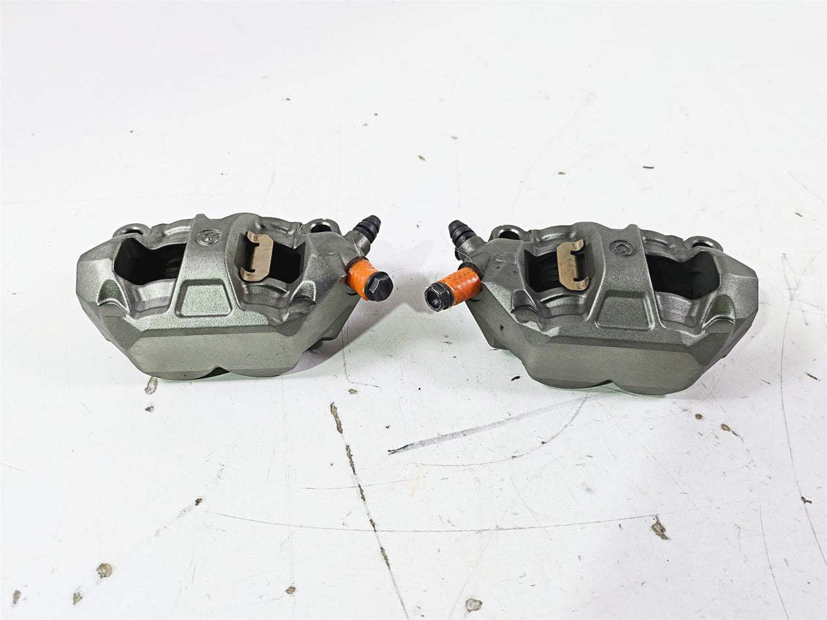 2015 Ducati Panigale 1299 S Front Brake Caliper Set Brembo 100mm 61041371A {{ shop.shopifyCountryName }} - Mototech271