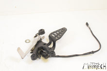 Load image into Gallery viewer, 2012 Yamaha YZFR6 YZF R6 Front Right Footpeg Mount &amp; Brake Pedal 2C0-27443-10-00
