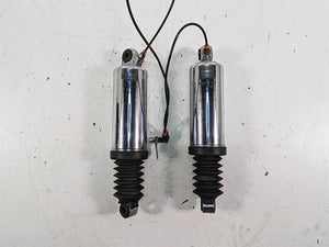 2008 Harley FLHTCU Electra Glide Rear Chrome Air Shock Damper 12" Set | Mototech271