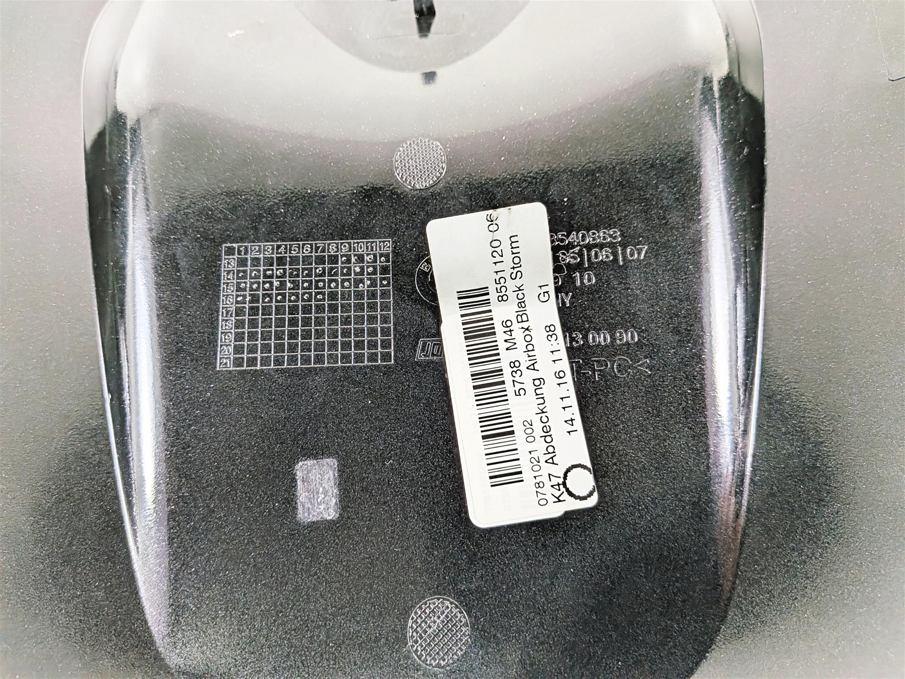 2017 BMW S1000RR K46 Upper Black Storm Fuel Tank Cover Fairing 46638551120 {{ shop.shopifyCountryName }} - Mototech271